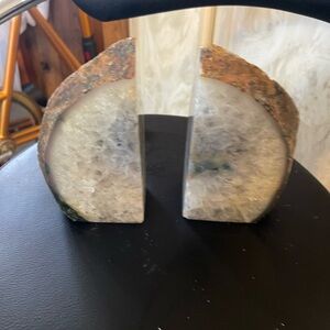 Natural Geode Bookends